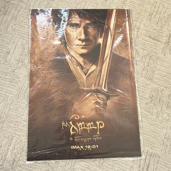 ORIGINAL IMAX PREMIER OF HOBBIT MOVIE POSTERS - Set of 4 Limited Edition - Picture 14 of 15
